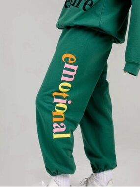 Emotional Green Track Joggers